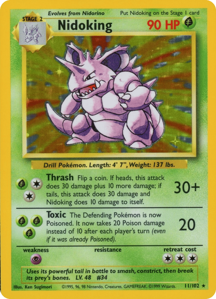 Nidoking card scan