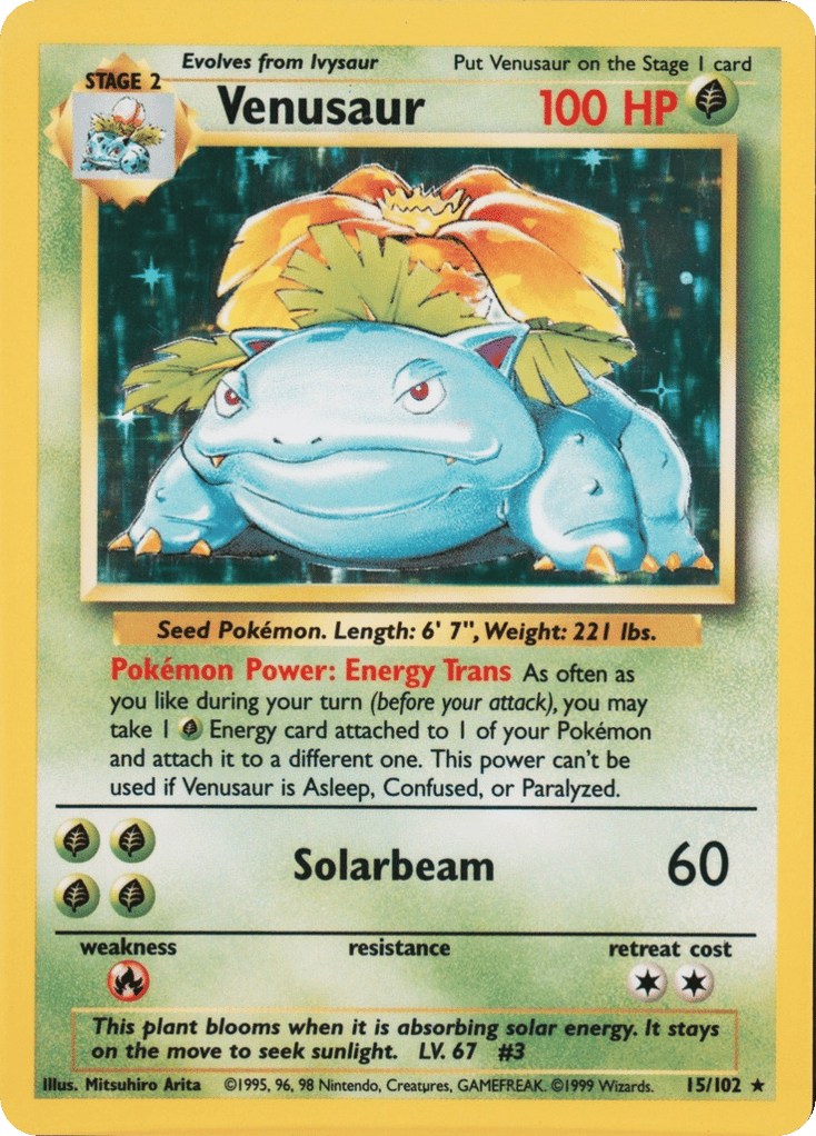Venusaur card scan