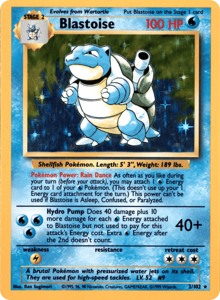 Blastoise card scan
