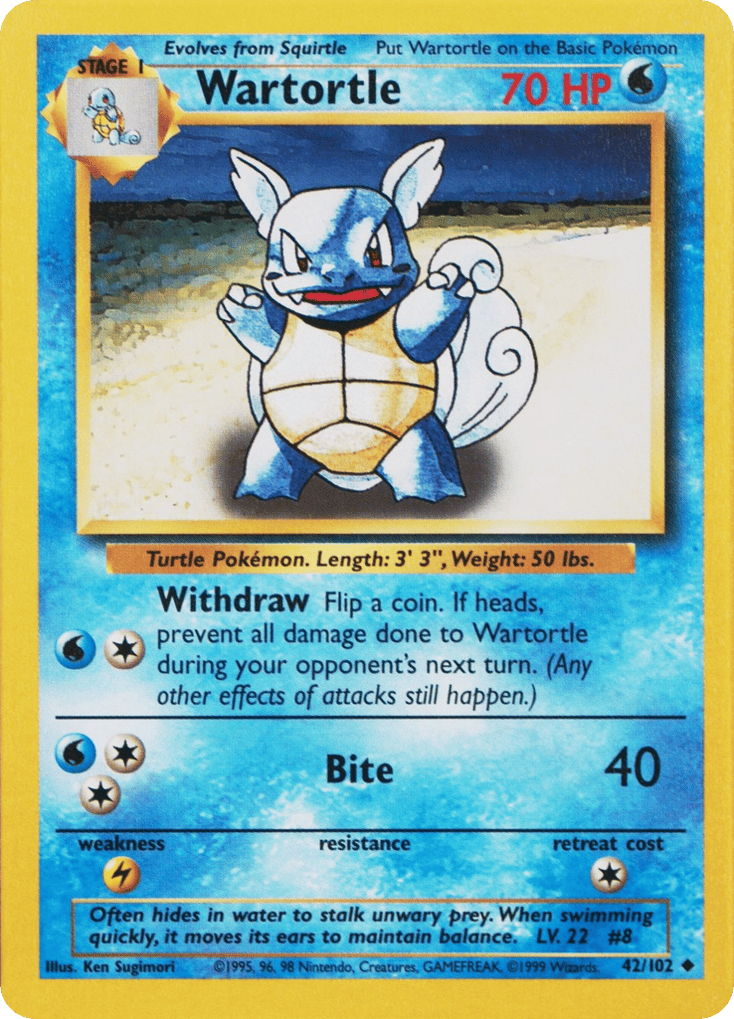 Wartortle card scan