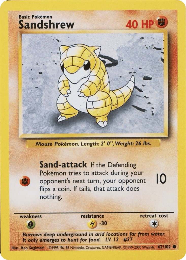 Sandshrew card scan