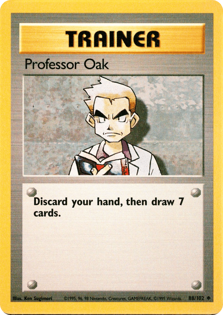 Professor Oak card scan