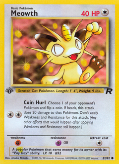 Meowth, Team Rocket number 62