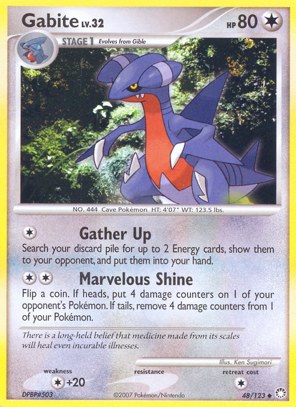 Gabite card scan
