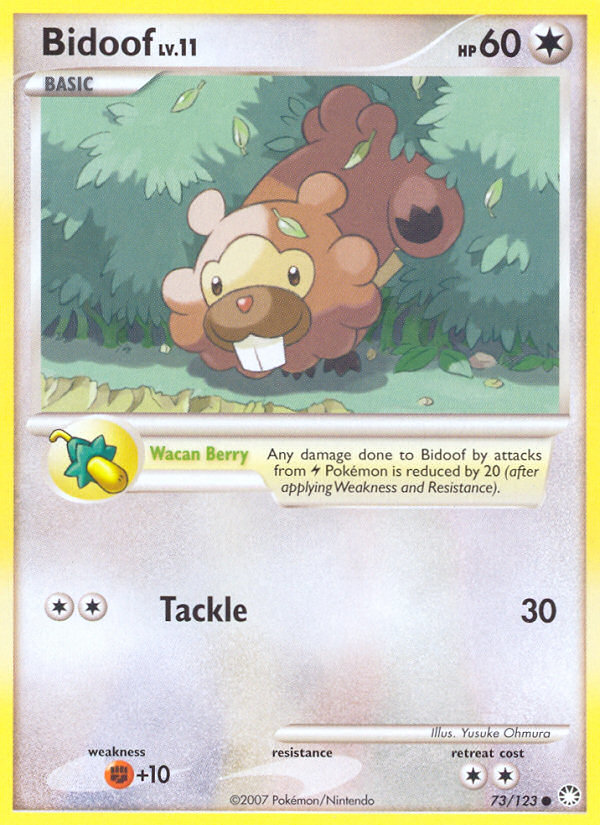 Bidoof card scan