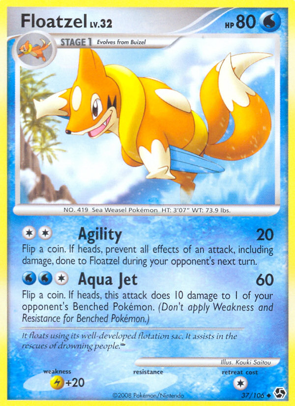 Floatzel card scan