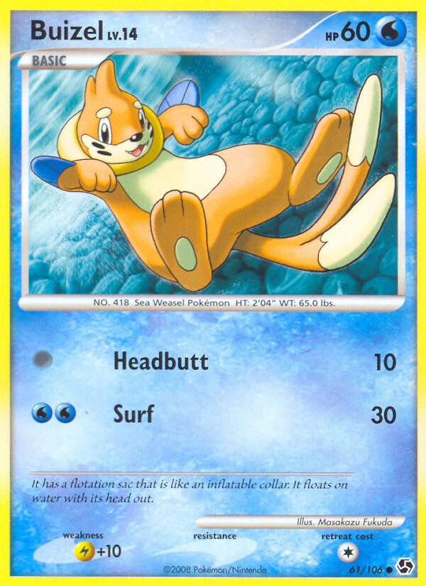 Buizel card scan