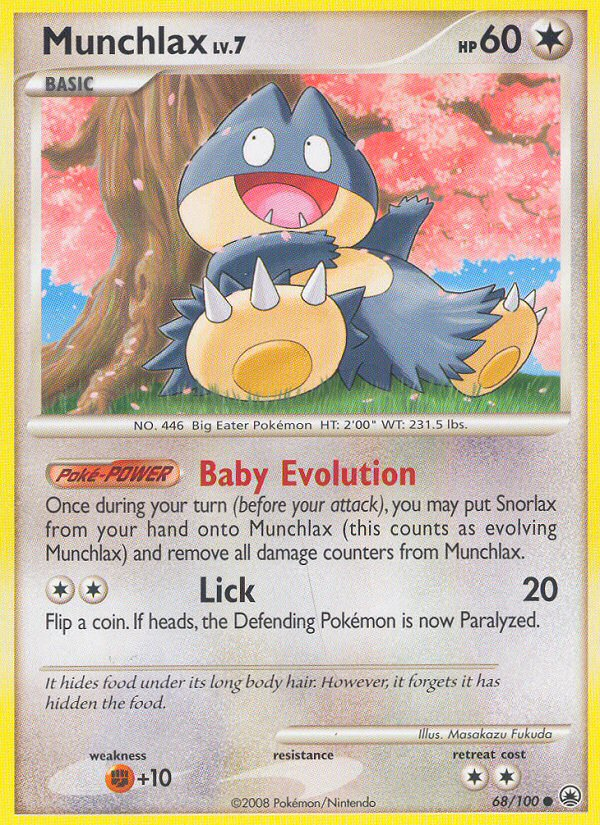 Munchlax card scan