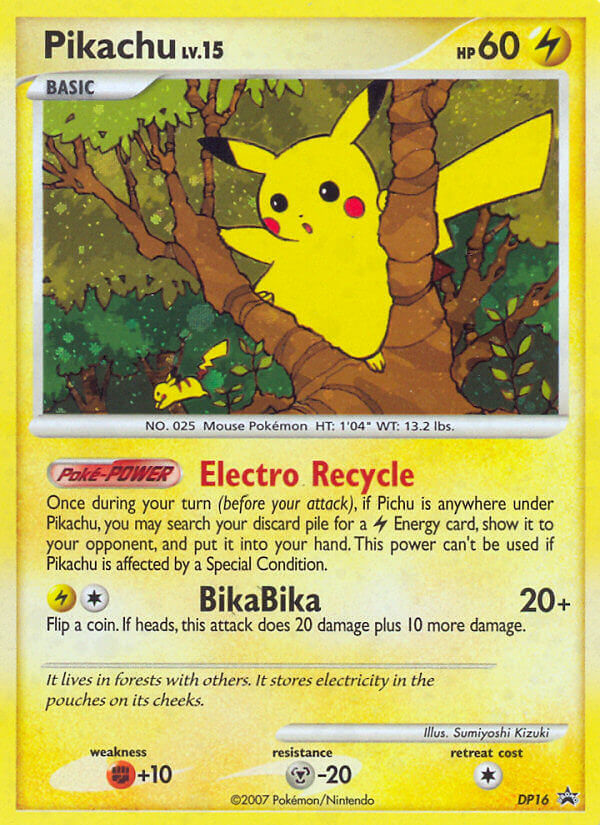 Pikachu card scan