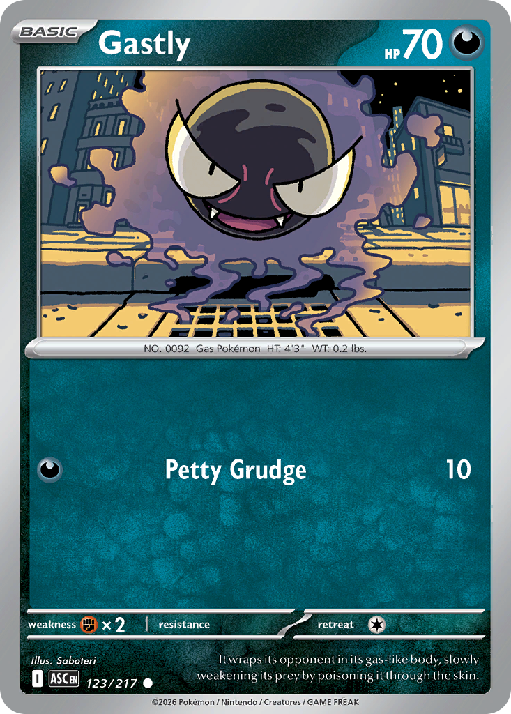Gastly card scan