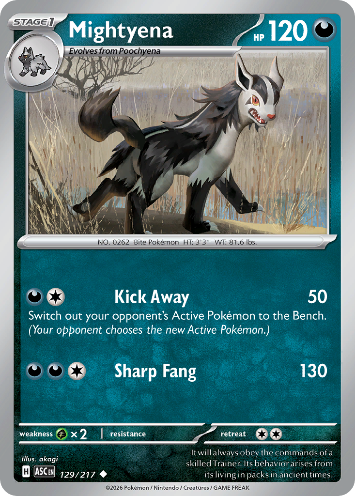Mightyena card scan