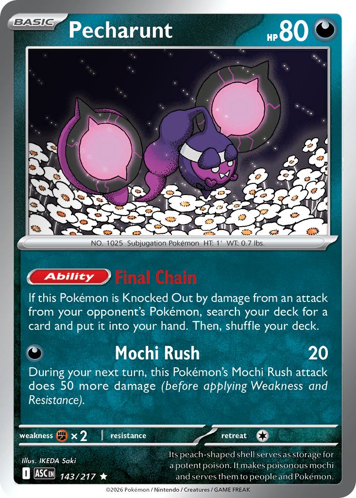 Pecharunt card scan