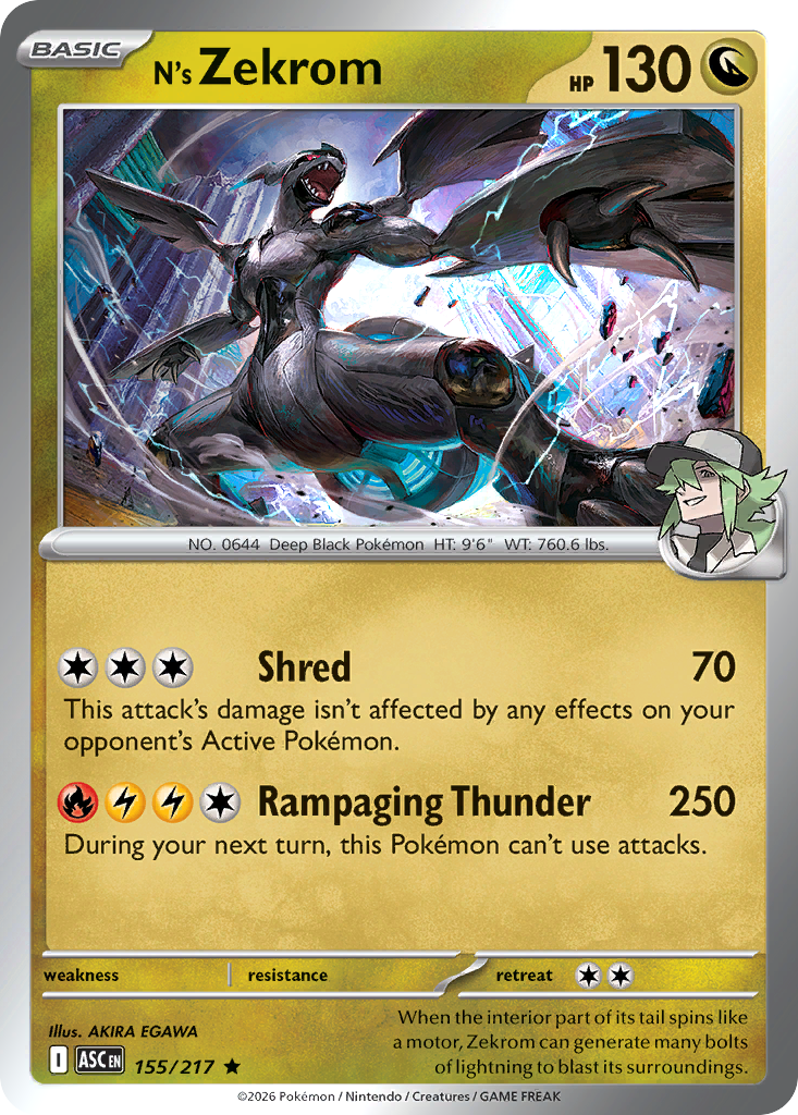 N's Zekrom card scan
