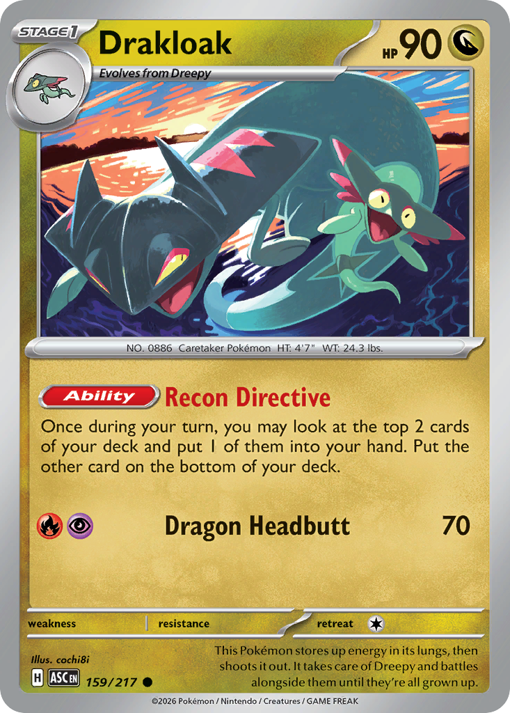 Drakloak card scan