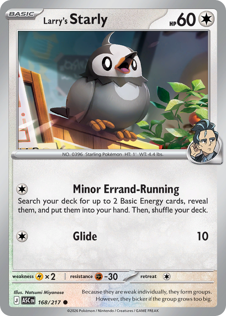 Larry's Starly card scan