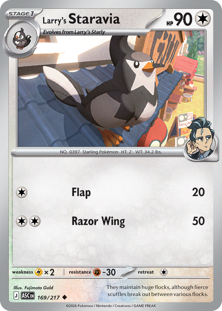 Larry's Staravia card scan