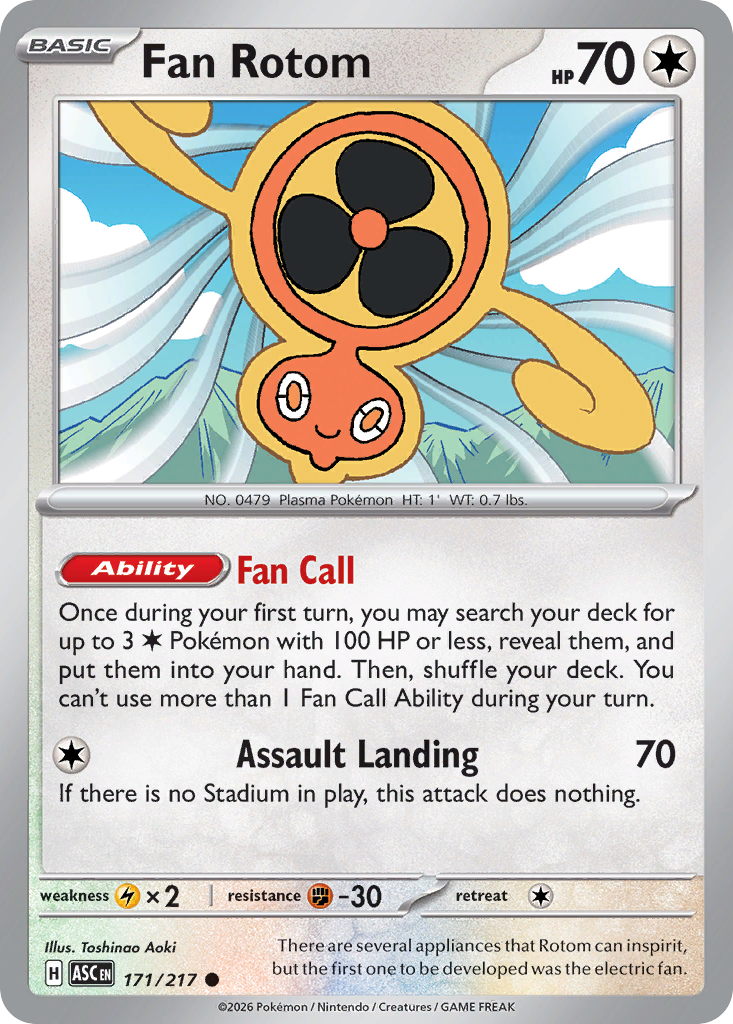 Fan Rotom card scan