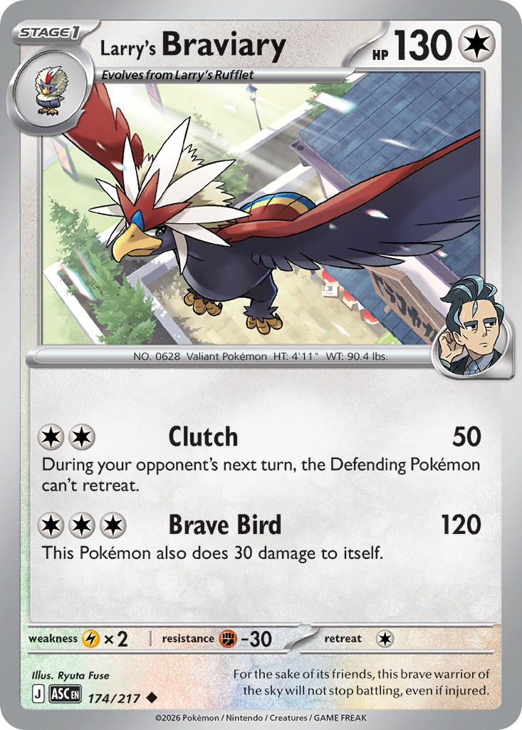 Larry's Braviary card scan