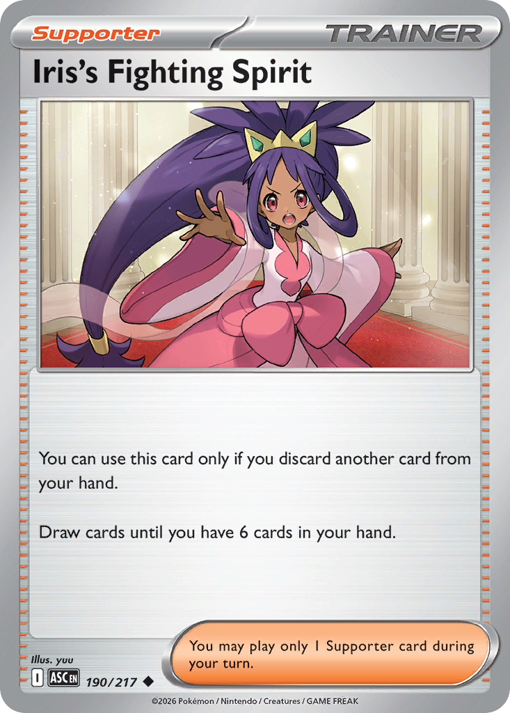 Iris's Fighting Spirit card scan
