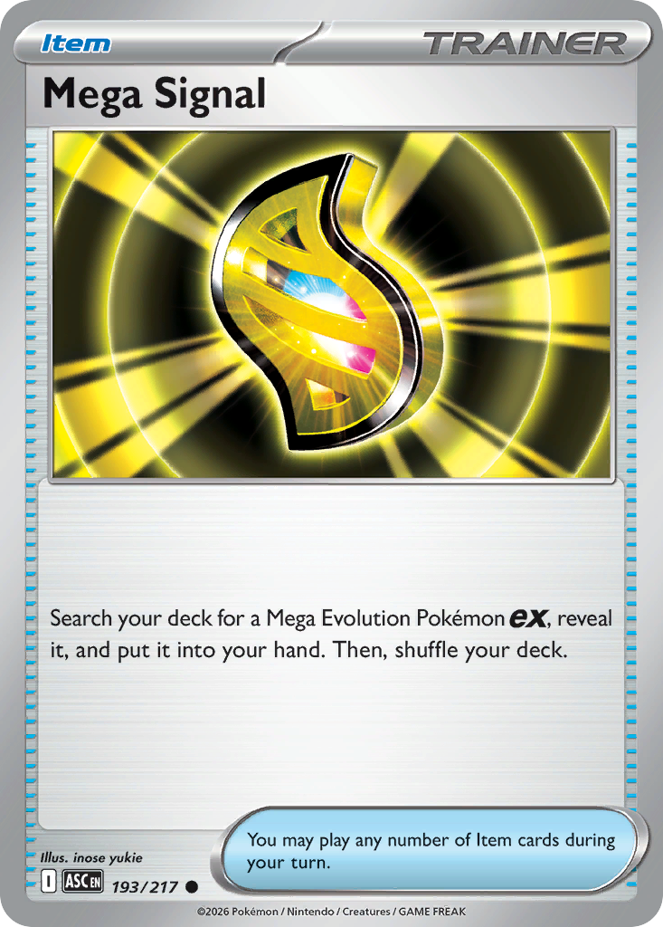 Mega Signal card scan