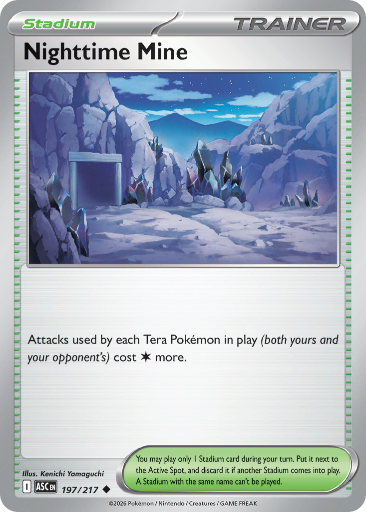 Nighttime Mine card scan