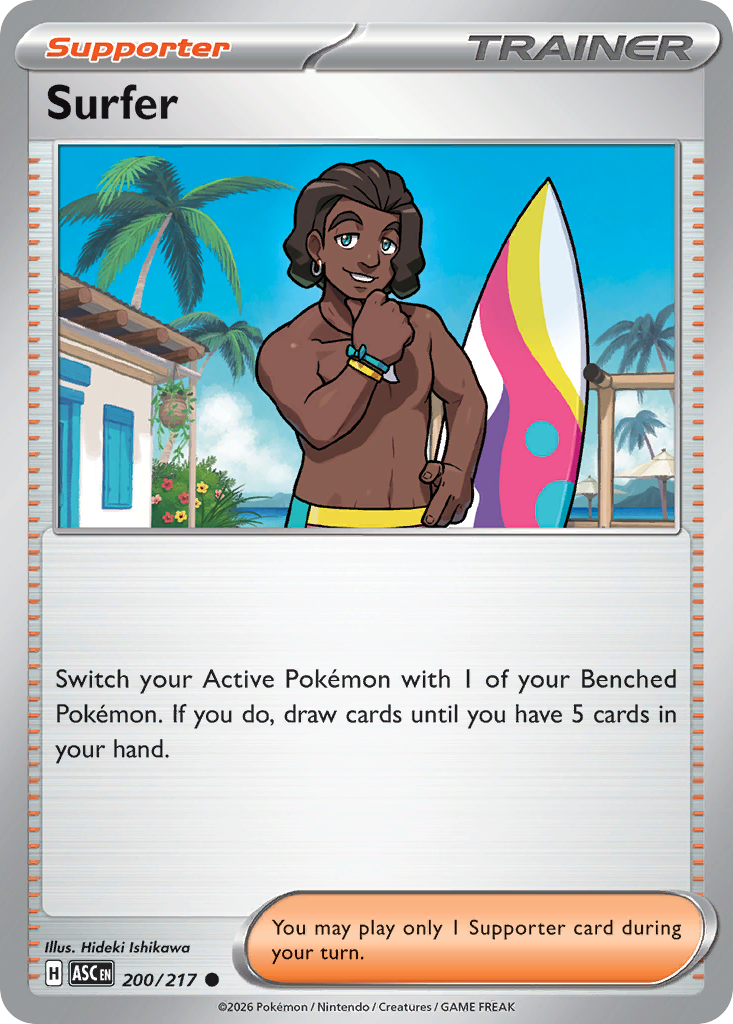 Surfer card scan