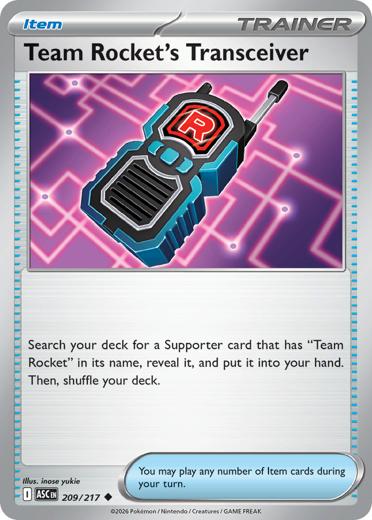 Team Rocket's Transceiver card scan