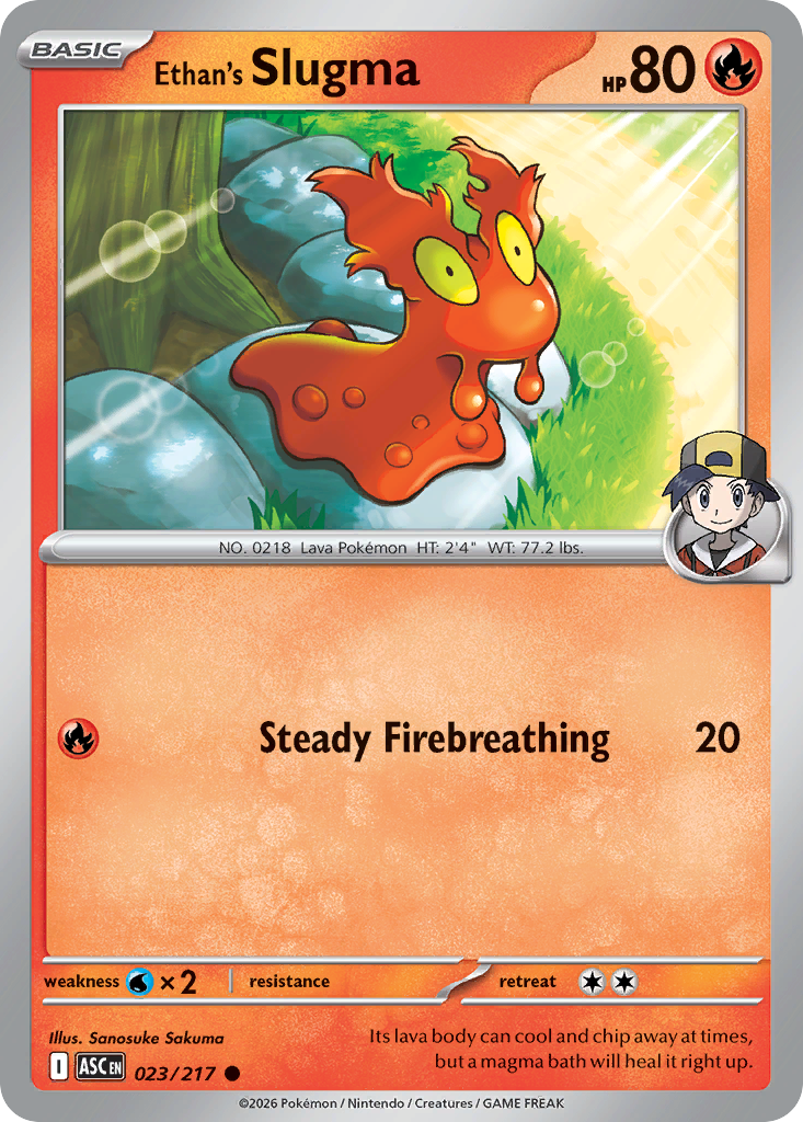 Ethan's Slugma card scan