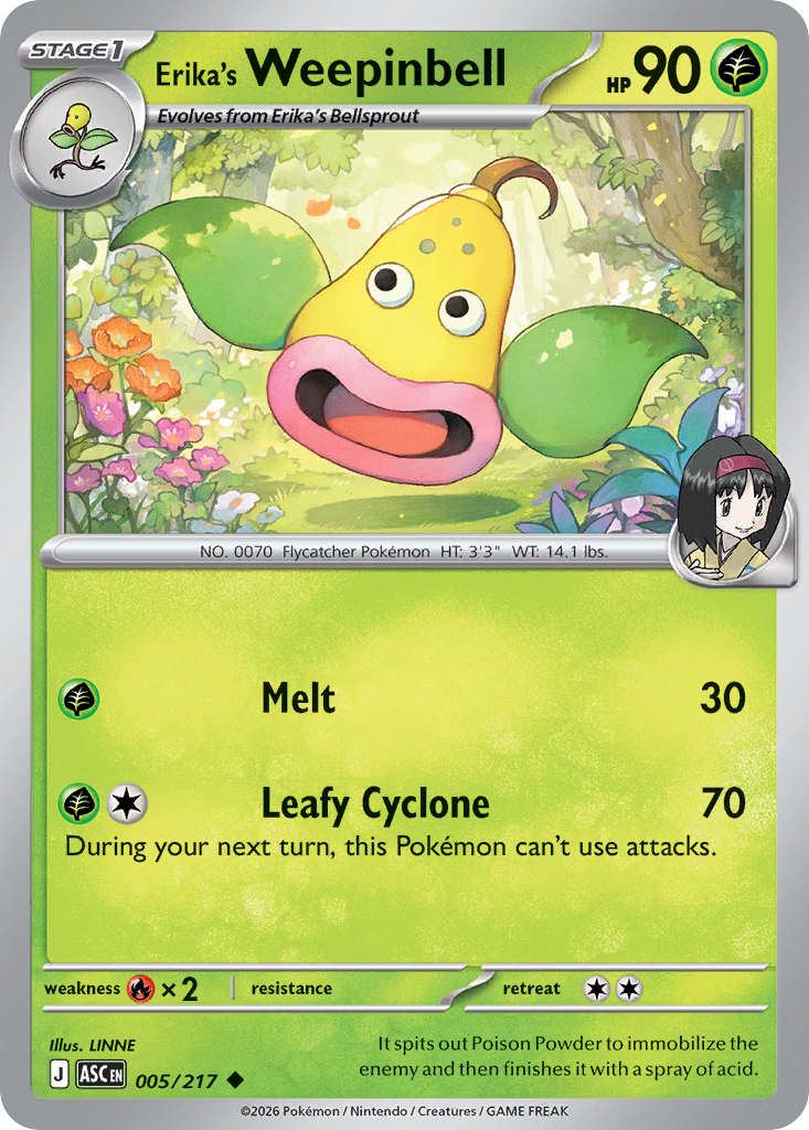 Erika's Weepinbell card scan