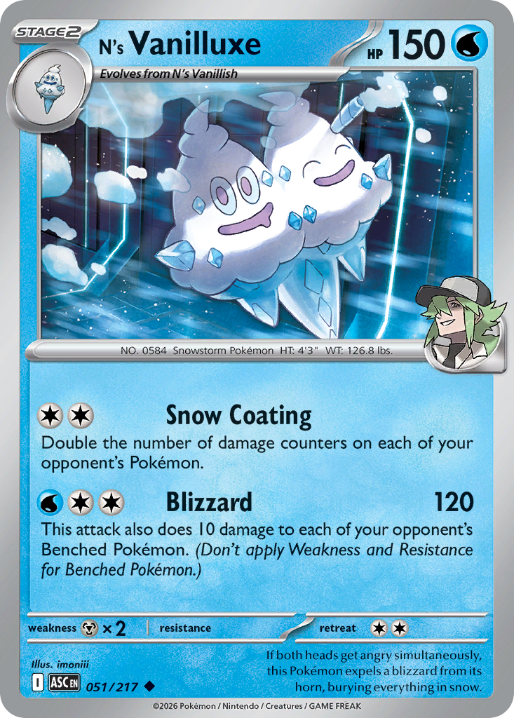 N's Vanilluxe card scan