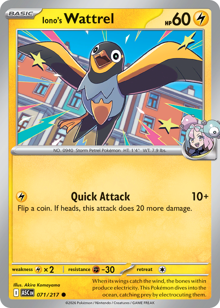 Iono's Wattrel card scan