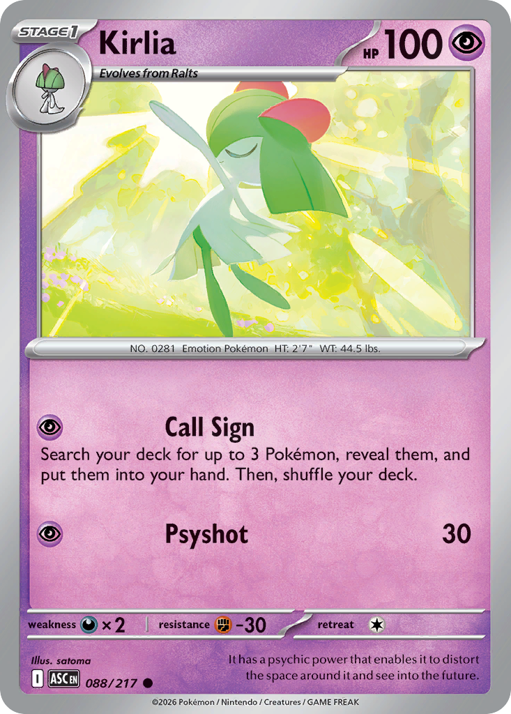 Kirlia card scan