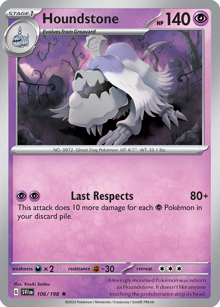 Houndstone card scan