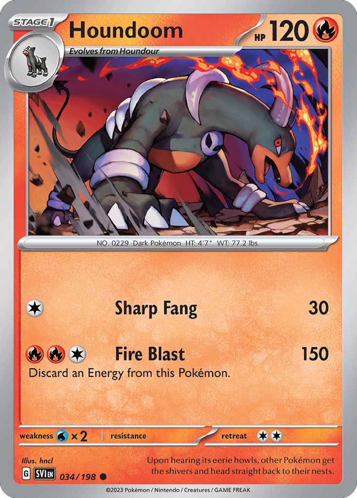 Houndoom card scan