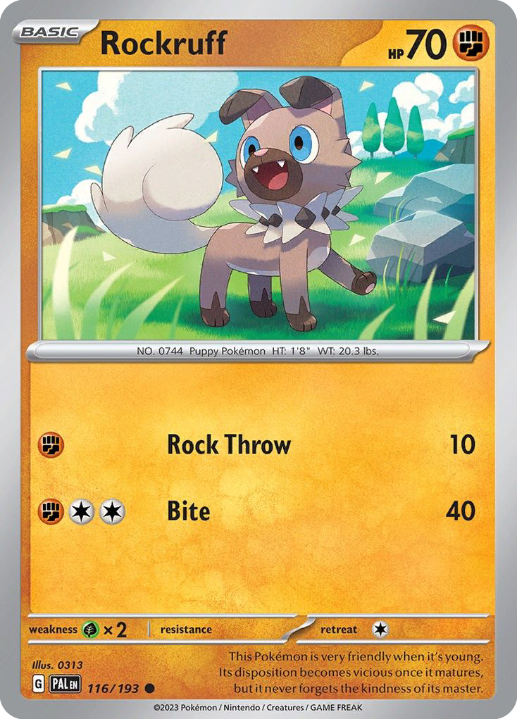 Rockruff card scan