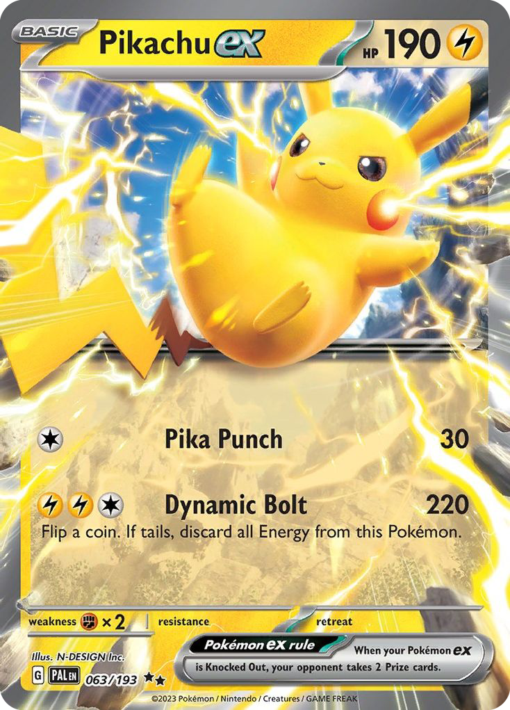 Pikachu ex card scan