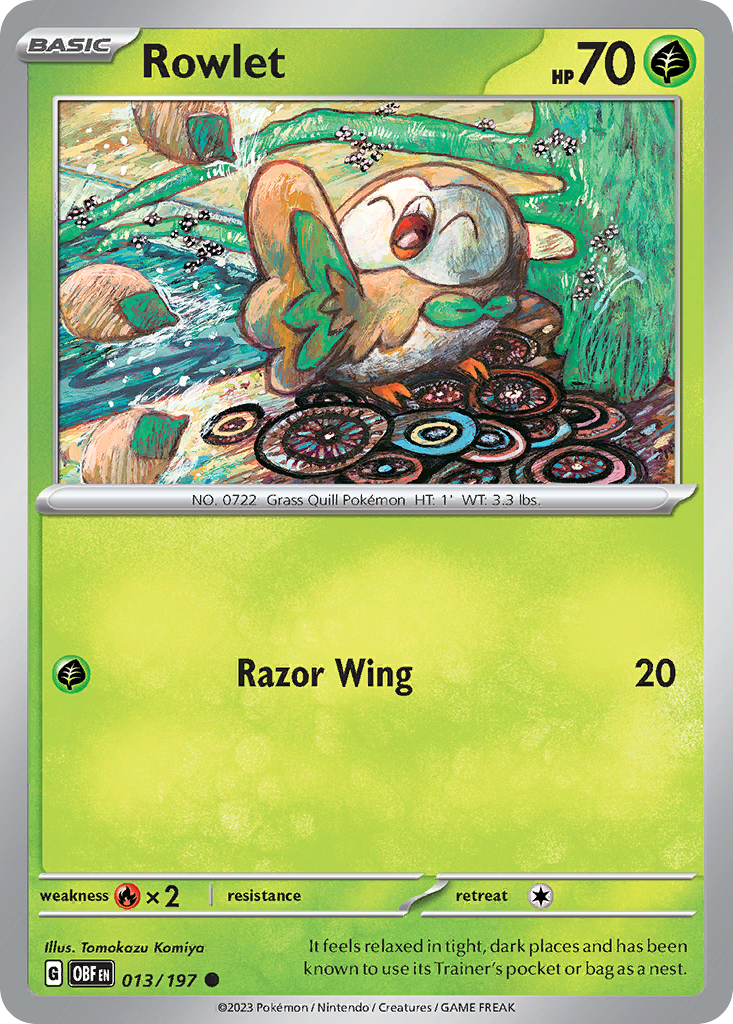 Rowlet card scan