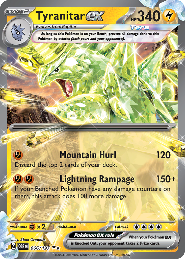 Tyranitar ex card scan