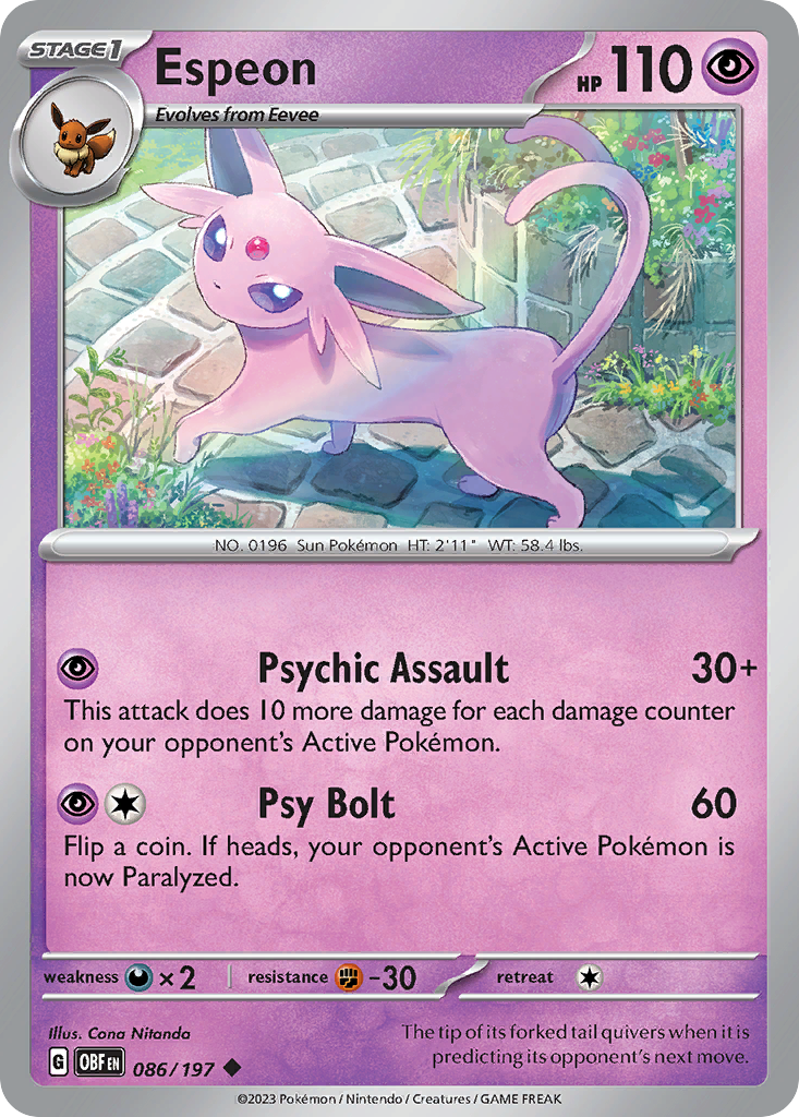 Espeon card scan