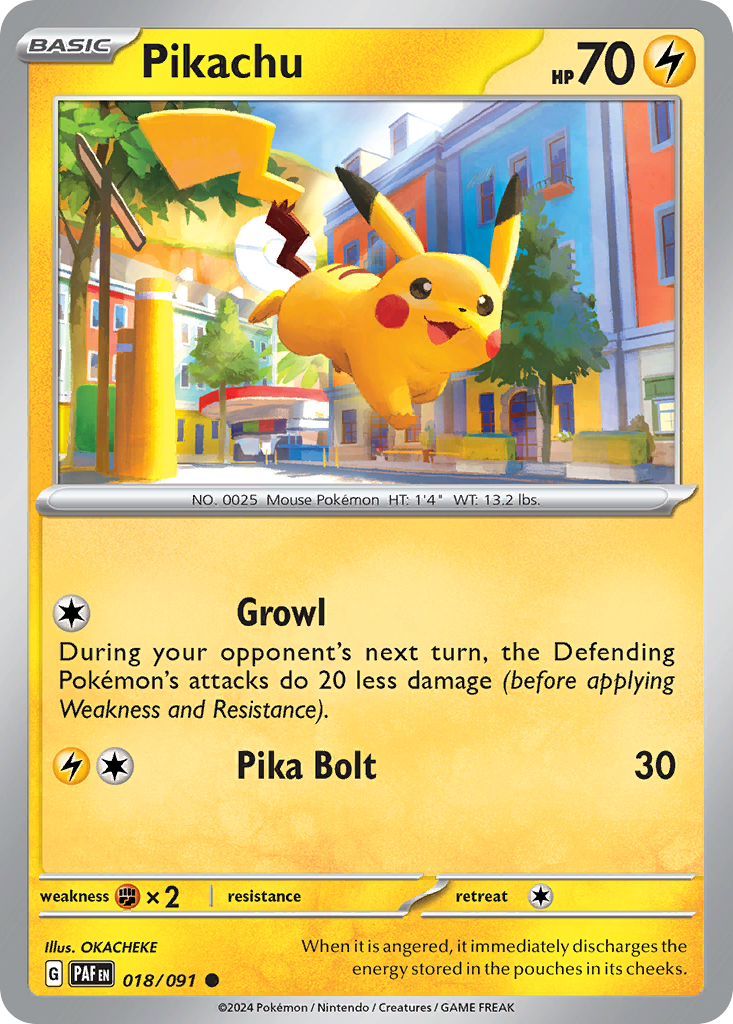 Pikachu card scan