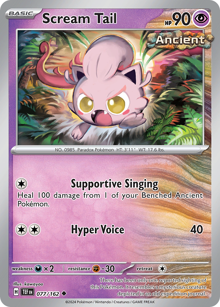Scream Tail card scan