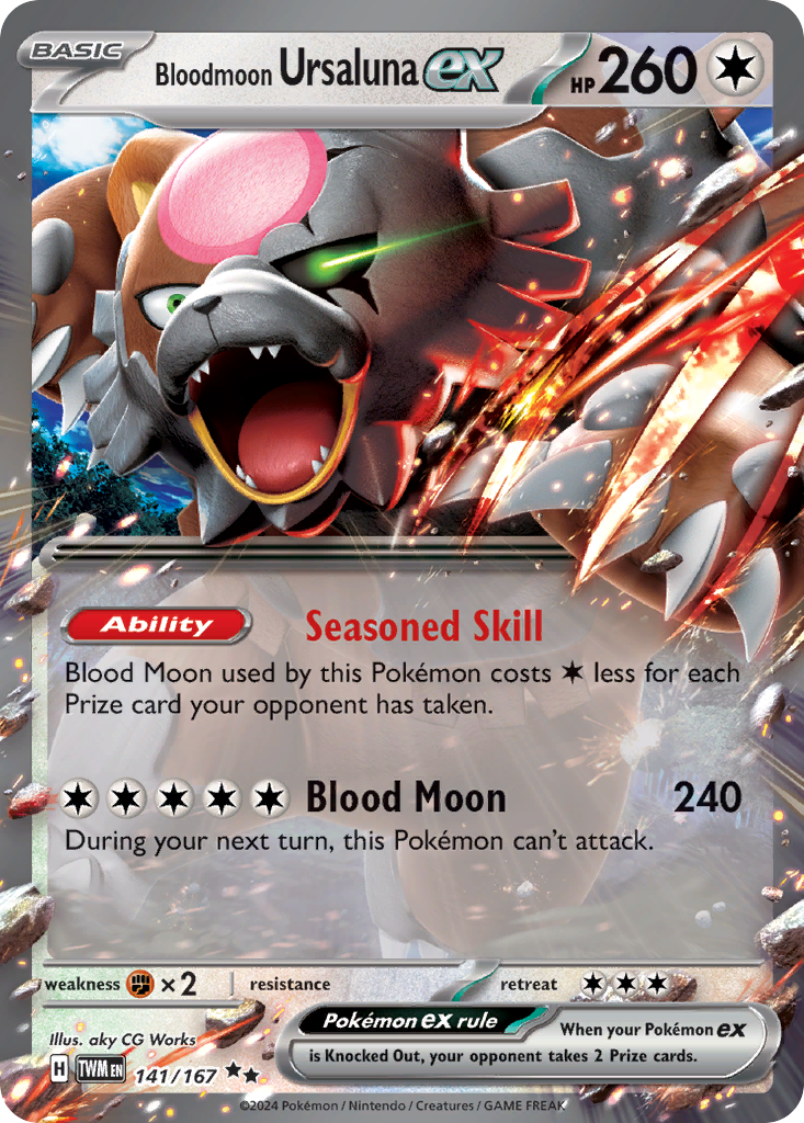 Bloodmoon Ursaluna ex card scan