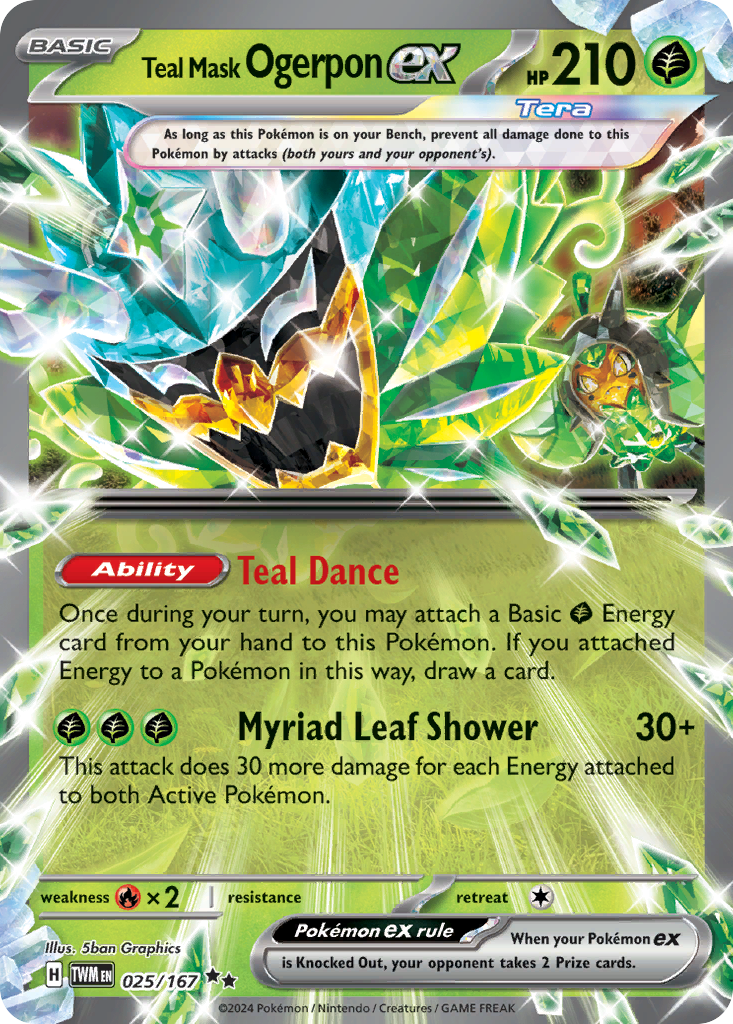Teal Mask Ogerpon ex card scan