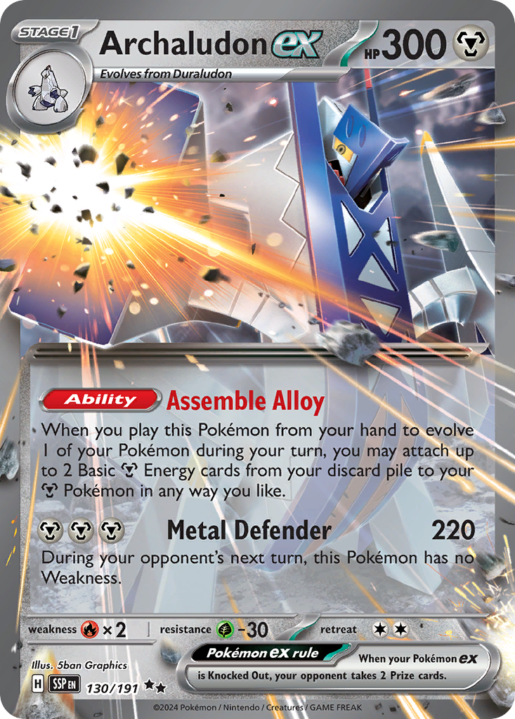 Archaludon ex card scan