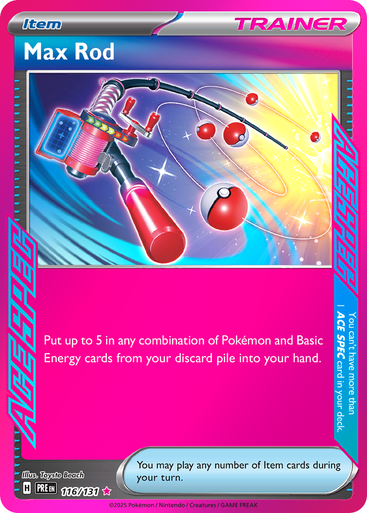 Max Rod card scan