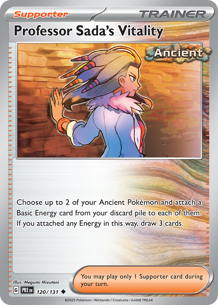 Professor Sada's Vitality card scan