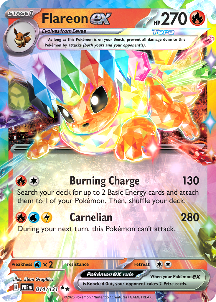 Flareon ex card scan