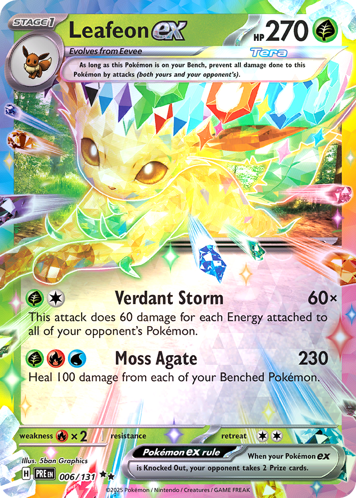 Leafeon ex card scan
