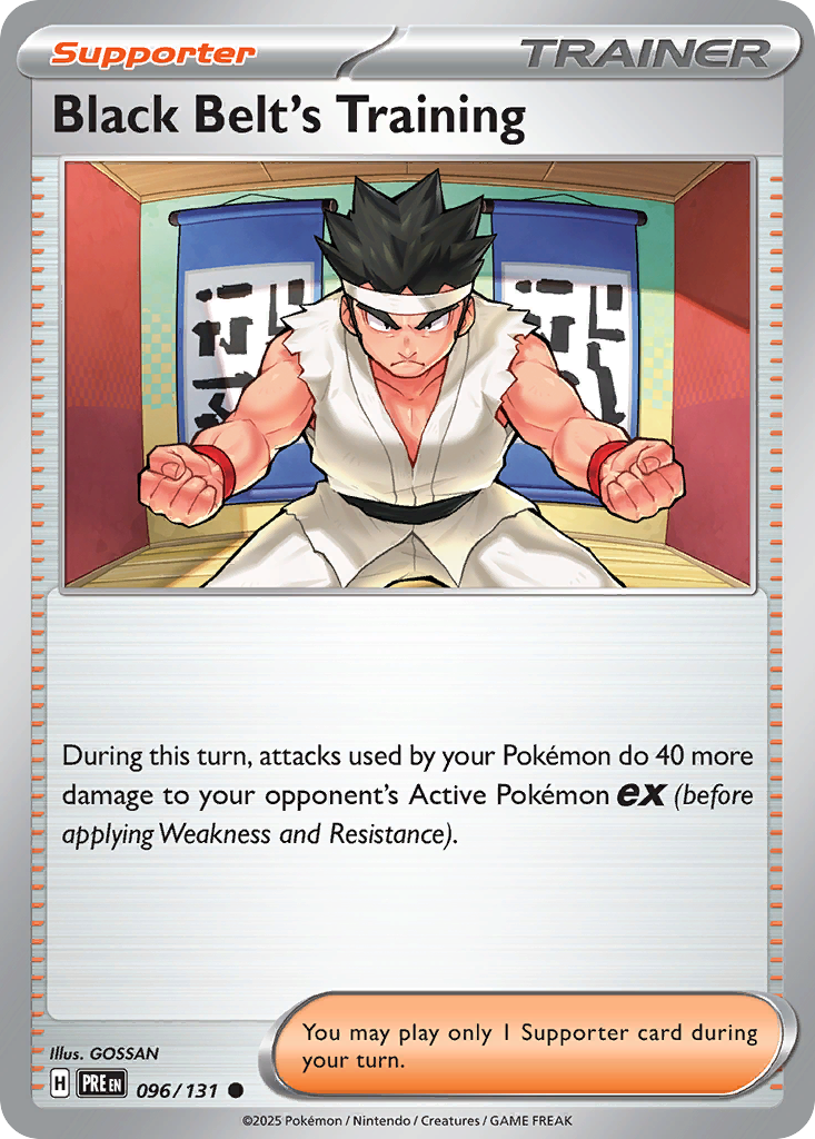 Black Belt's Training card scan