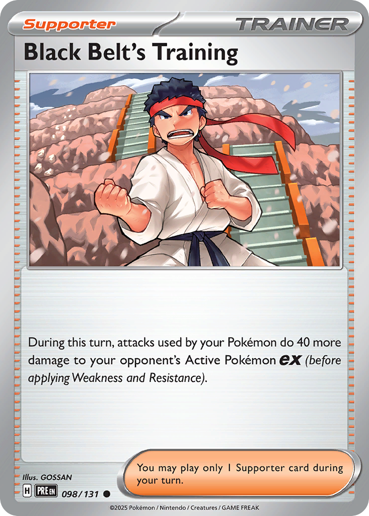 Black Belt's Training card scan